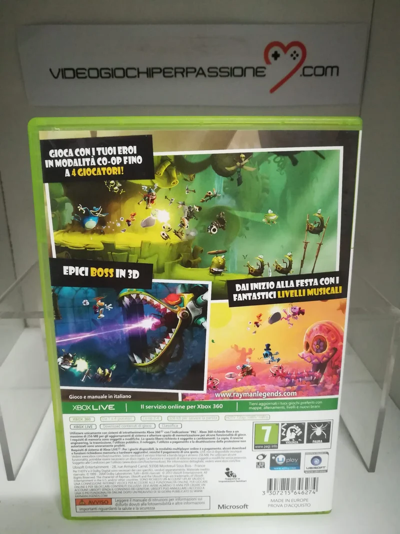 RAYMAN LEGENDS XBOX 360 (usato garantito)(versione italiana)