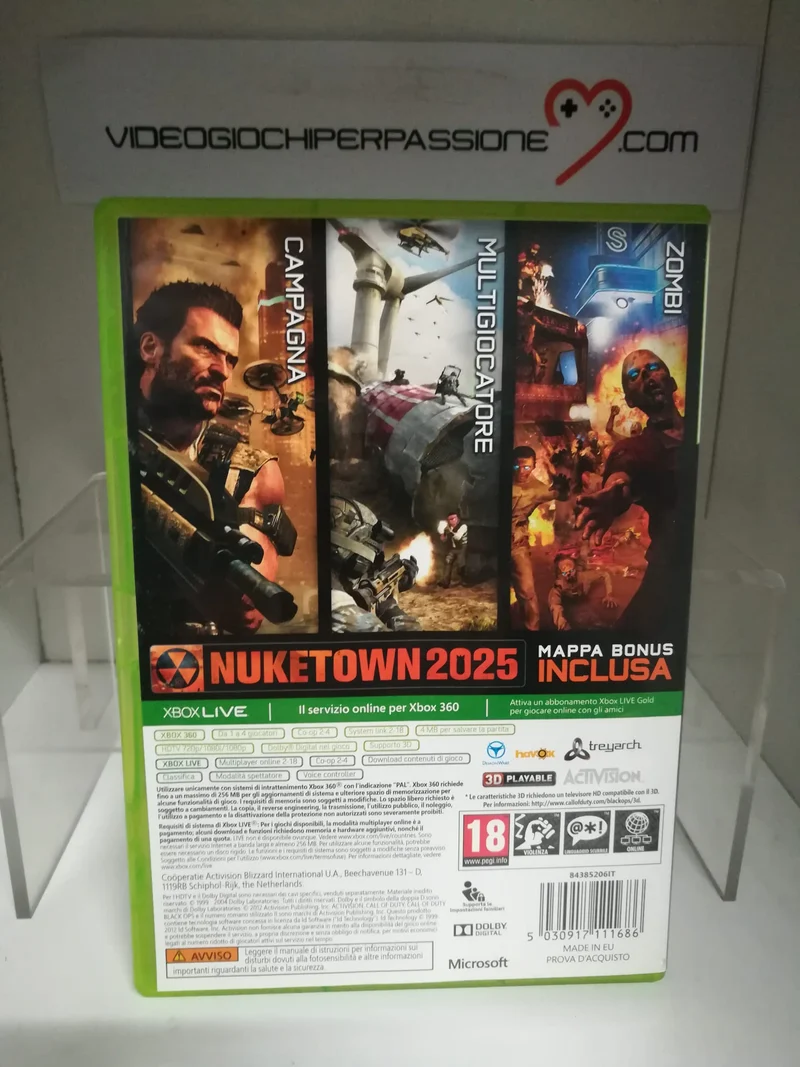 CALL OF DUTY BLACK OPS 2 XBOX 360 (usato garantito)(versione italiana)