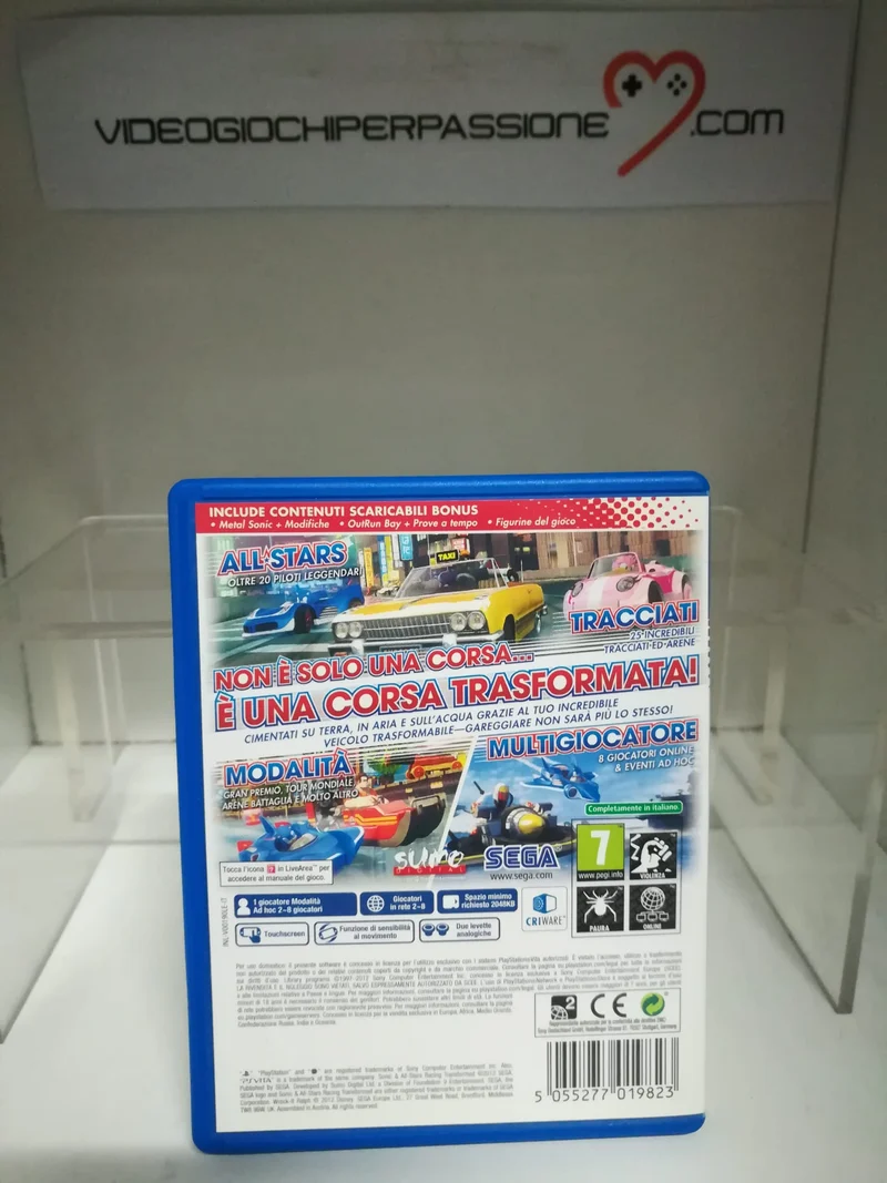 SONIC ALL-STARS RACING TRANSFORMED PS VITA (usato garantito)(versione italiana)
