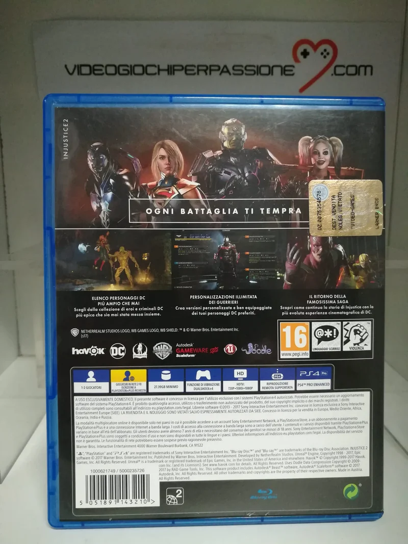 INJUSTICE 2 PS4 (usato garantito)(versione italiana)