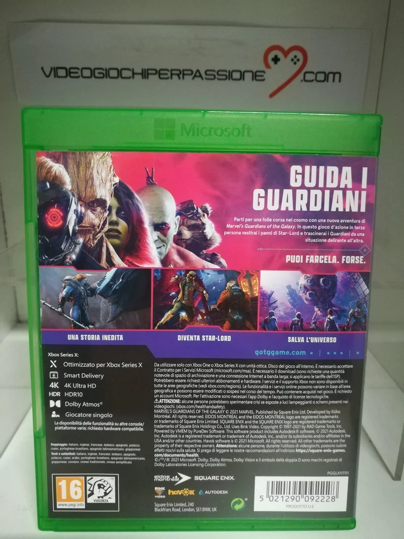 MARVEL GUARDIANS OF THE GALAXY XBOX ONE-SERIE S (usato garantito)