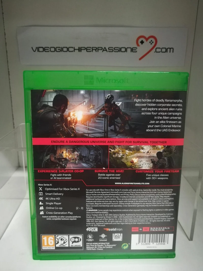 ALIENS FIRETEAM ELITE XBOX ONE-XBOX SERIE S (usato garantito)