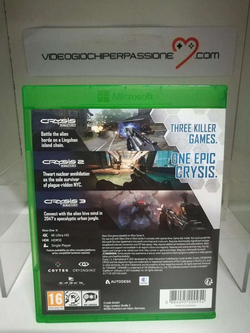 CRYSIS REMASTERED TRILOGY XBOX ONE-XBOX SERIE X (usato garantito)