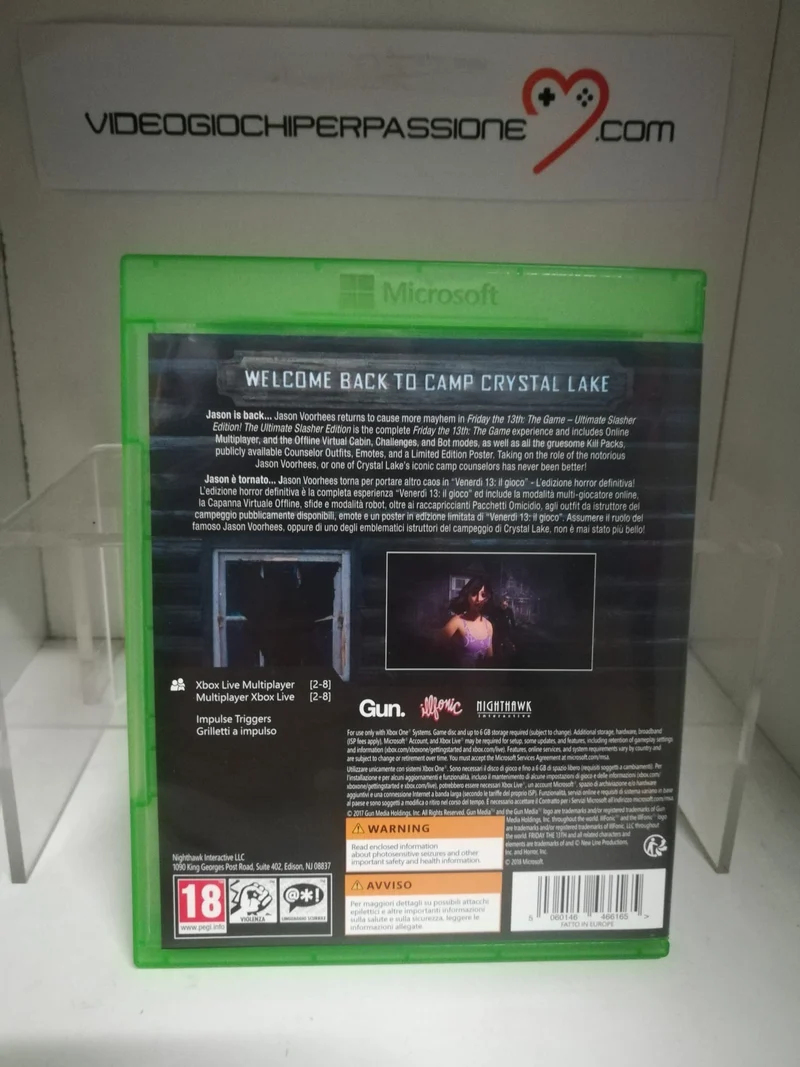 FRIDAY THE 13TH THE GAME ULTIMATE SLASHER EDITION XBOX ONE (usato garantito)