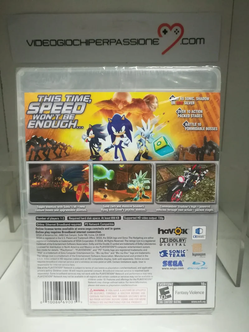 SONIC THE HEDGEHOG PS3 (sottotitoli : italiano)
