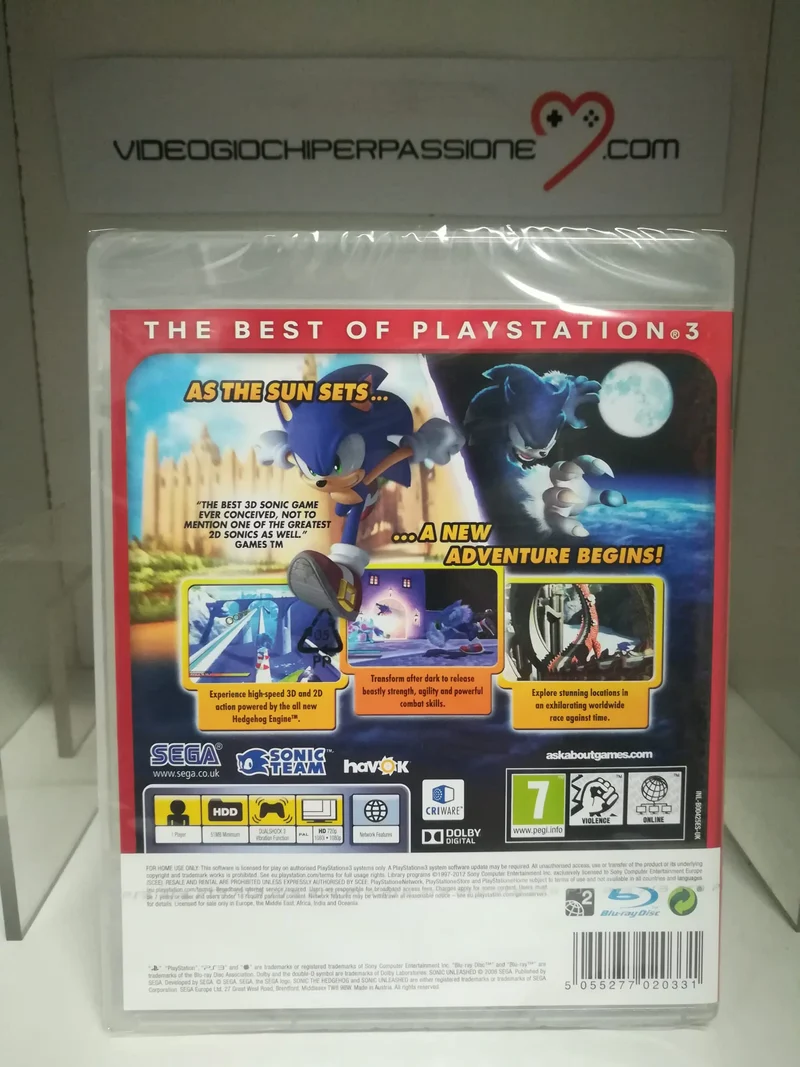 SONIC UNLEASHD PS3 (sottotitoli : italiano)