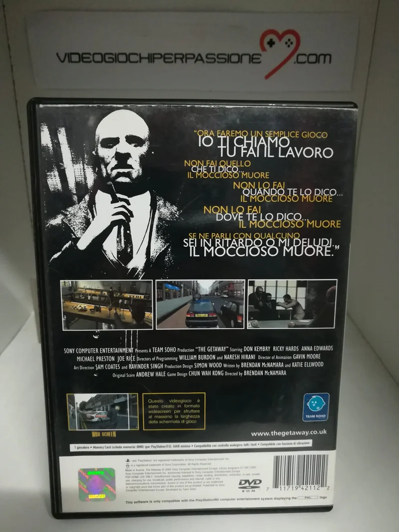 THE GETAWAY PS2 (usato garantito)(versione italiana)