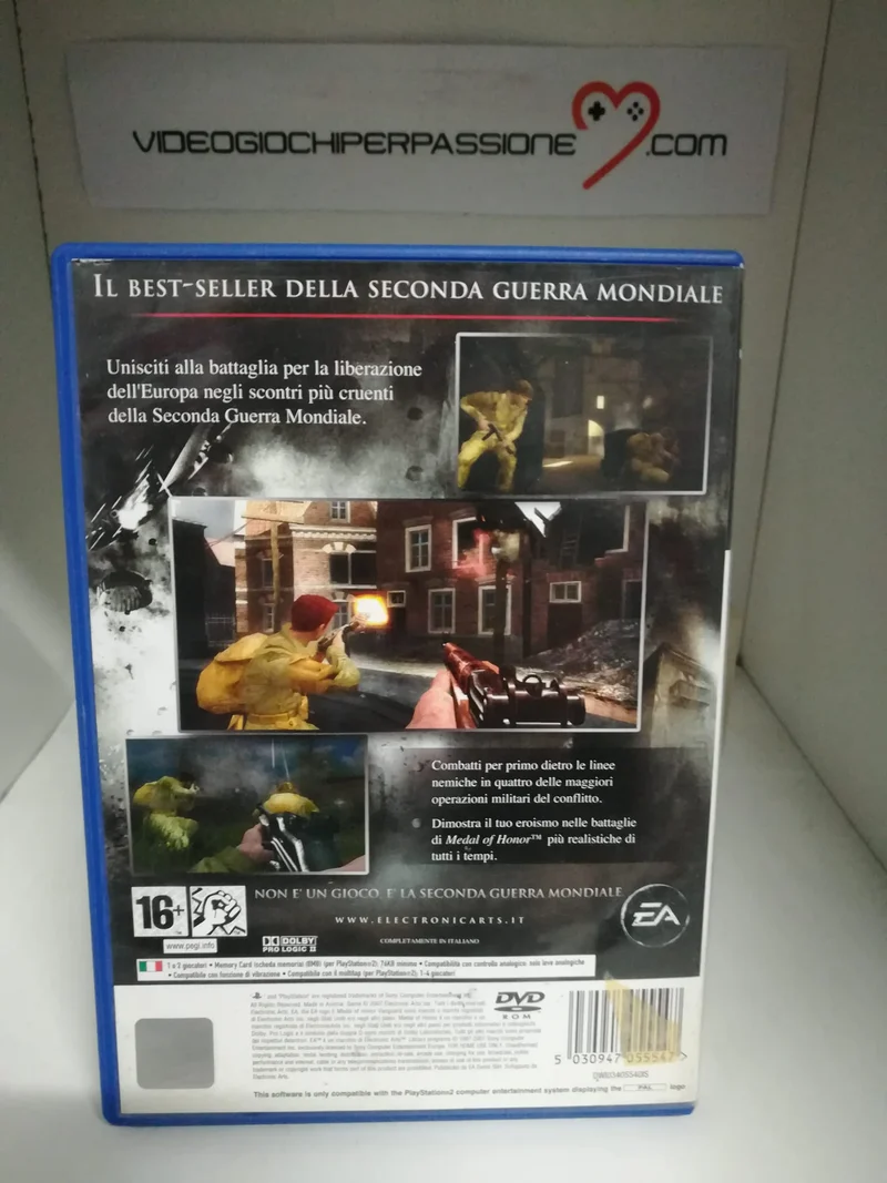 MEDAL OF HONOR VANGUARD PS2 (usato garantito)(completamente in italiano)